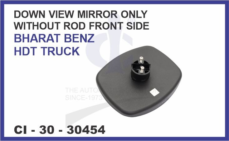 DOWN VIEW MIRROR ONLY WITHOUT ROD FRONT SIDE BHARAT BENZ MDT, HDT TRUCK